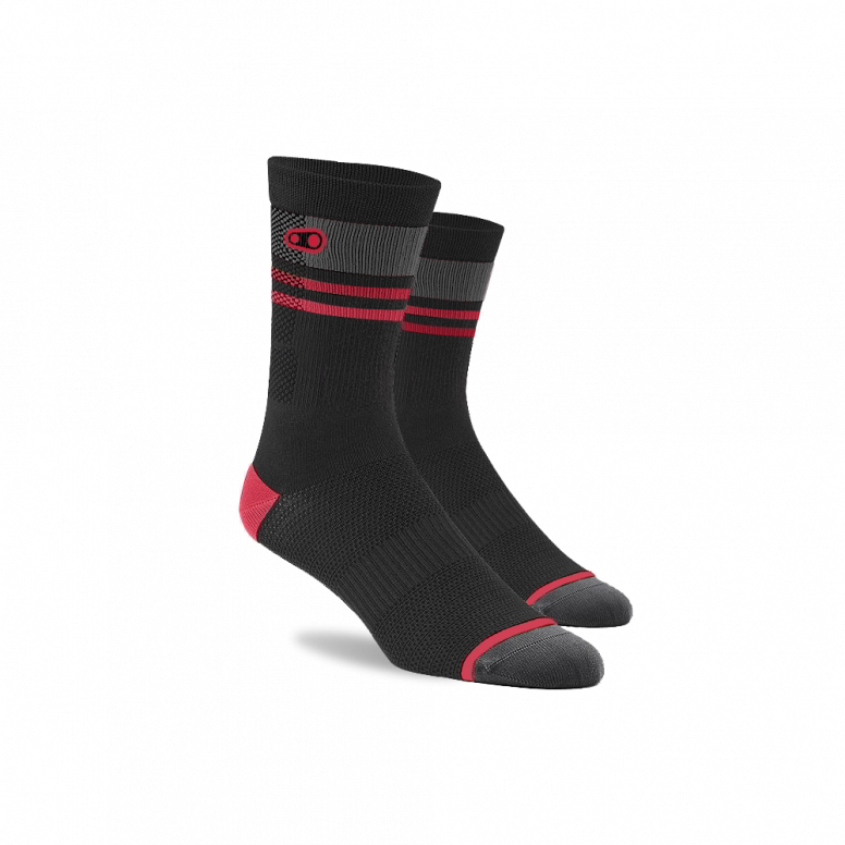 Calcetines Crank Brothers Icon MTB BLACK/RED/GREY L/XL