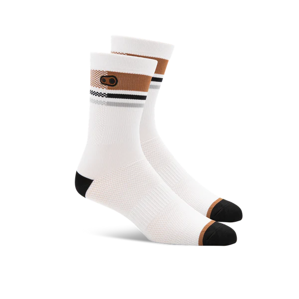 Calcetines Crank Brothers Icon MTB WHITE/BROWN S/M